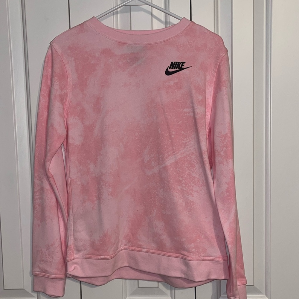 nike pink crewneck